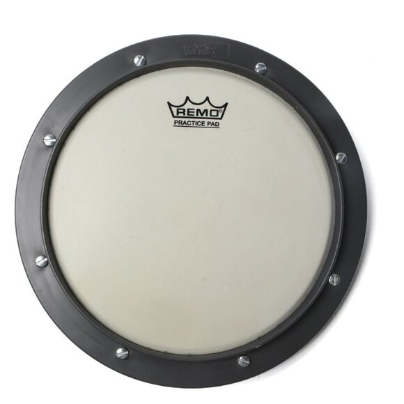 REMO Tunable Drum Practice Drum Pad Music Instrument Percussion Grey White - Picture 1 of 8